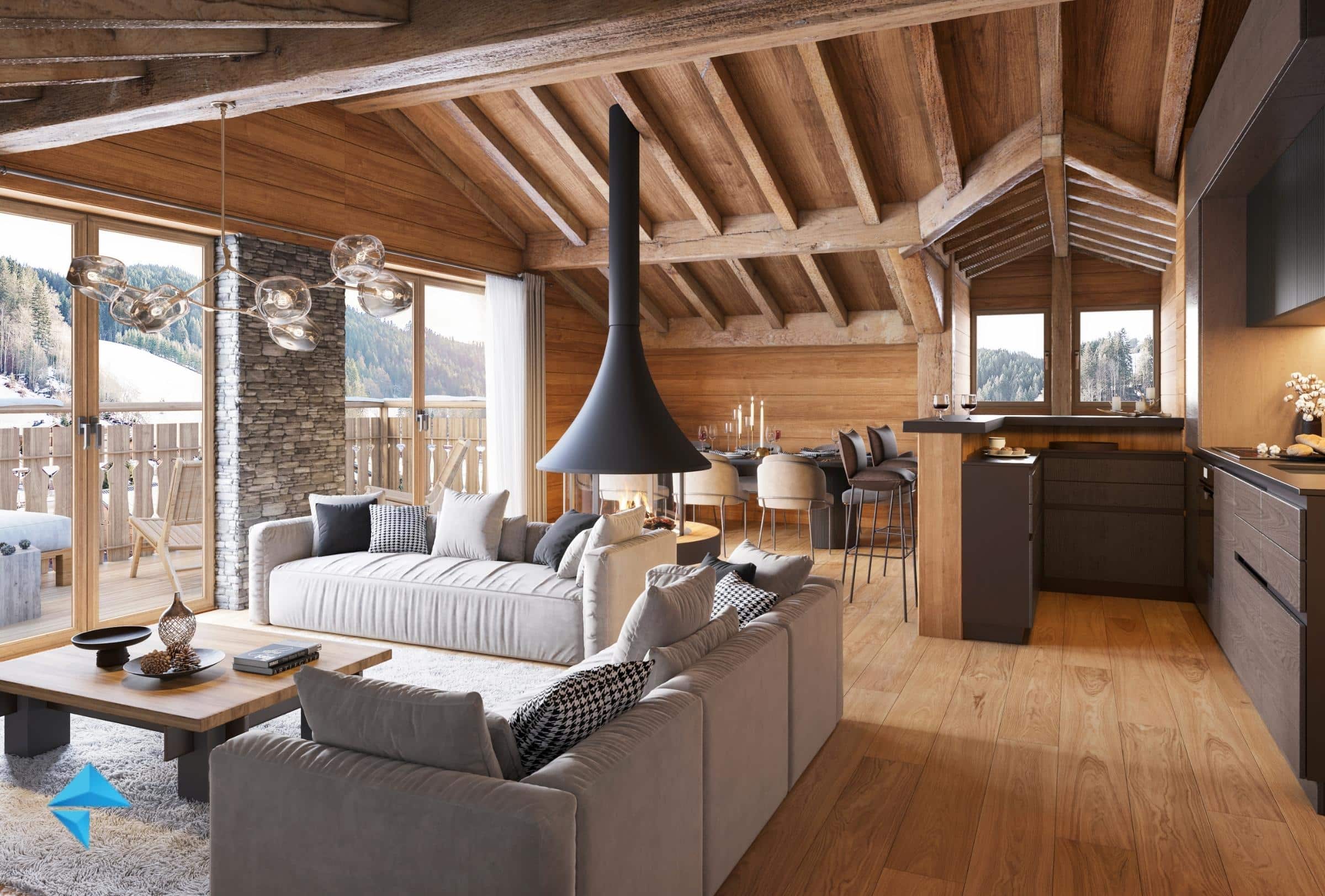 Perspectives 3D chalets
