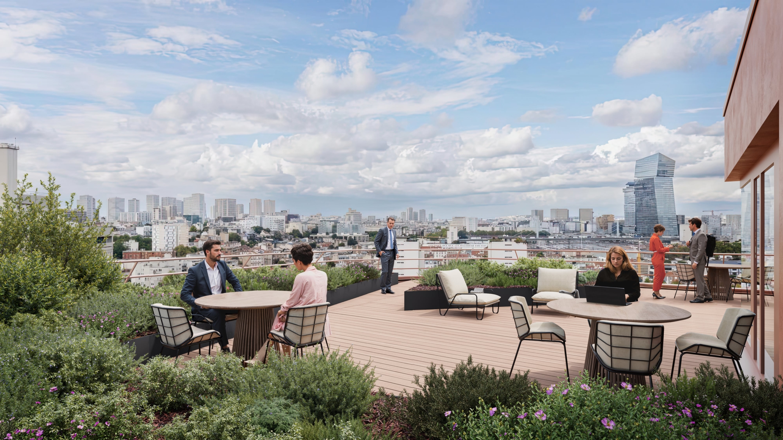 Terrasse 3d bureaux
